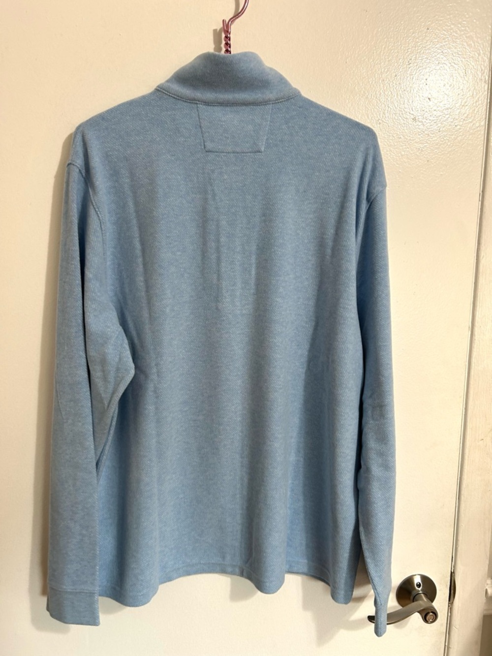 NWT Men’s Vineyard Vines Jake Blue Calm Water Quarter Zip Pullover, Large - Picture 5 of 7
